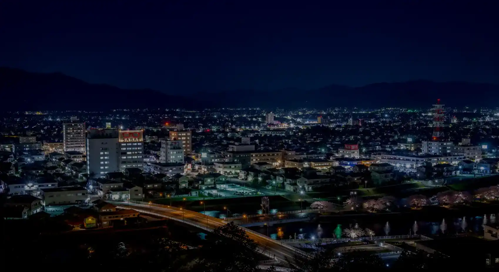 鯖江市・坂井市エリアの夜景